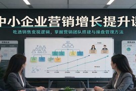 中小企业营销增长提升课：吃透销售变现逻辑，掌握营销团队搭建与操盘管理方法