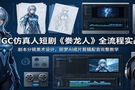 AIGC仿真人短剧《豢龙人》全流程实战：剧本分镜美术设计，即梦AI成片剪辑配音完整教学