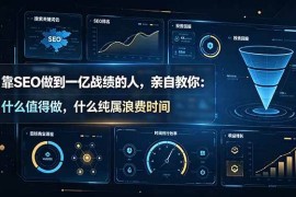 （19197期）靠SEO做到一亿战绩的人，亲自教你：什么值得做，什么纯属浪费时间【原创双语字幕】